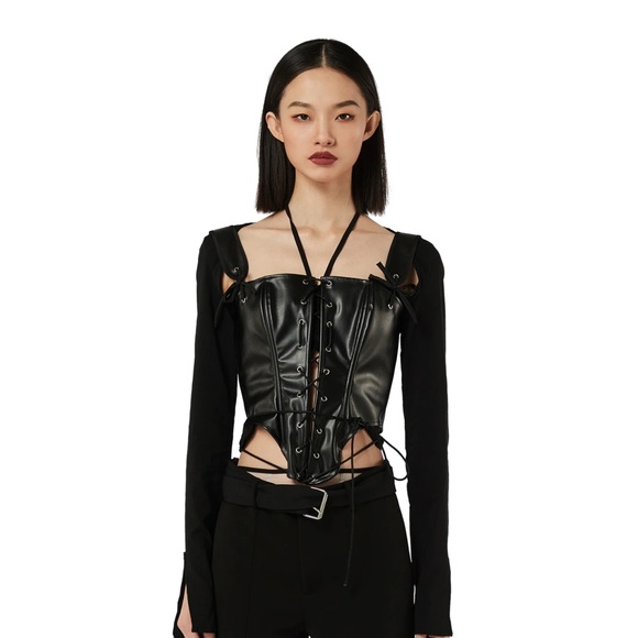 PANN  Corset waist vest Black - Picture 3 of 15